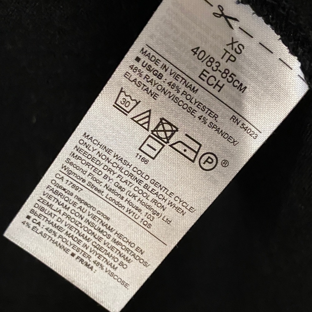 EUC Banana Republic Black Open Front Cardigan XS - Picture 5 of 5